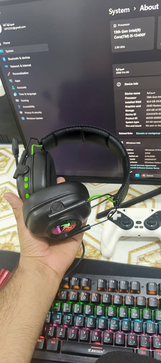 شلع مليون و ٨٠٠ مجال بسيط
*********** 
 كرت  RX9060xt 8g جديد  استعمال شهر
