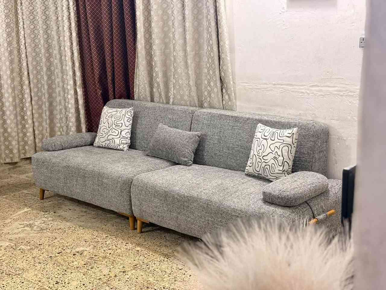 طقم كنب ١٠ مقاعد • ٢ كنبة رباعية • ديوان امريكي ٢٣٠×٣٥٠