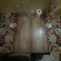 ثلاجه حمره • ثلاجه بيضاء • ميز طعام ٥ كراسي