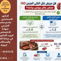 دكتور جاسم الخزرجي • استشاري كلى • المشتل بغداد