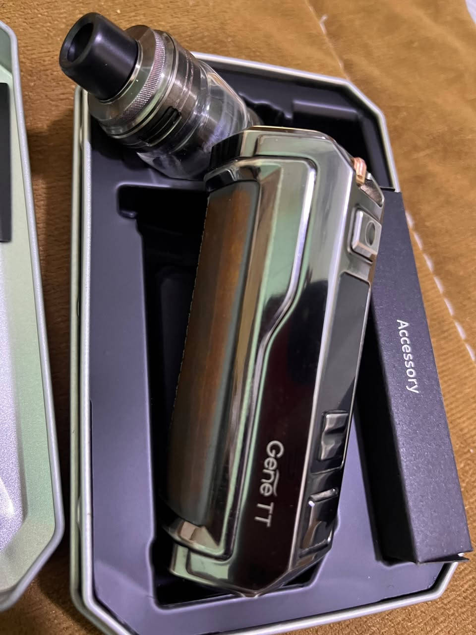 المواصفات:

Voopoo Argus GT II Kit ال

الشريحة : 2.0 GENE.TT

القدرة من 5 إلى 200 واط.

البطاريات بطاريتان 18650 غير مدمجتين).

الشحن : USB-C سريع 3

الشاشة : شاشة TFT ملونة 0.96 إنش.

مقاومة الماء والغبار والصدمات معيار IP68

Smart - RBA - Turbo - أوضاع التشغيل .TC

أعلى فولت: 12V.

سعرها 125 الف وبيها مجال
العنوان البصره القبله
***********

