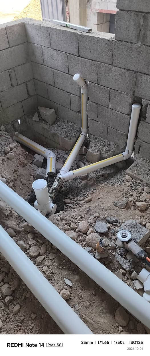 تاسيس منزل مجاري  موقع حي الحدباء 
*********** 
عملنا كافة التاسيسات الحديثه 
  تاسيس ماء ومجاري 
شلال او نافورة او مسابح 
نضام اطفاء الحريق 
تثقيب كور .....

نص مكتوب في الصور:
- REDMI Note 14 Pro+ 5G 23mm f/1.65 1/100s ISO125 2026.10.01
- REDMI Note 14 Pro+ 5G 23mm f/1.65 1/50s ISO125 2026.10.01
- REDMI Note 14 Pro+ 5G 23mm | f/1.65 | 1/62s | ISO250 2026.10.01
- REDMI Note 14 Pro+ 5G 23mm | f/1.65 | 1/20s | ISO4000 2026.10.01
- REDMI Note 14 Pro+ 5G 23mm f/1.65 1/50s ISO500 2026.10.01