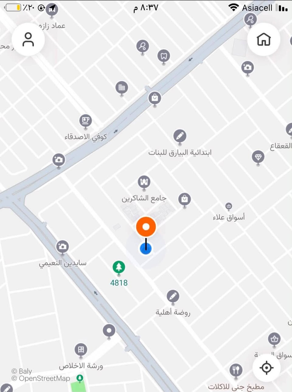 دار للبيع موقع مميز حي الزهراء بدايه المدخل الاول البيت يصير بظهر المدخل ٢٠٠متر واجه ١٠ محدث كامل مع كاونتر تركي بسعر مناسب ***********
