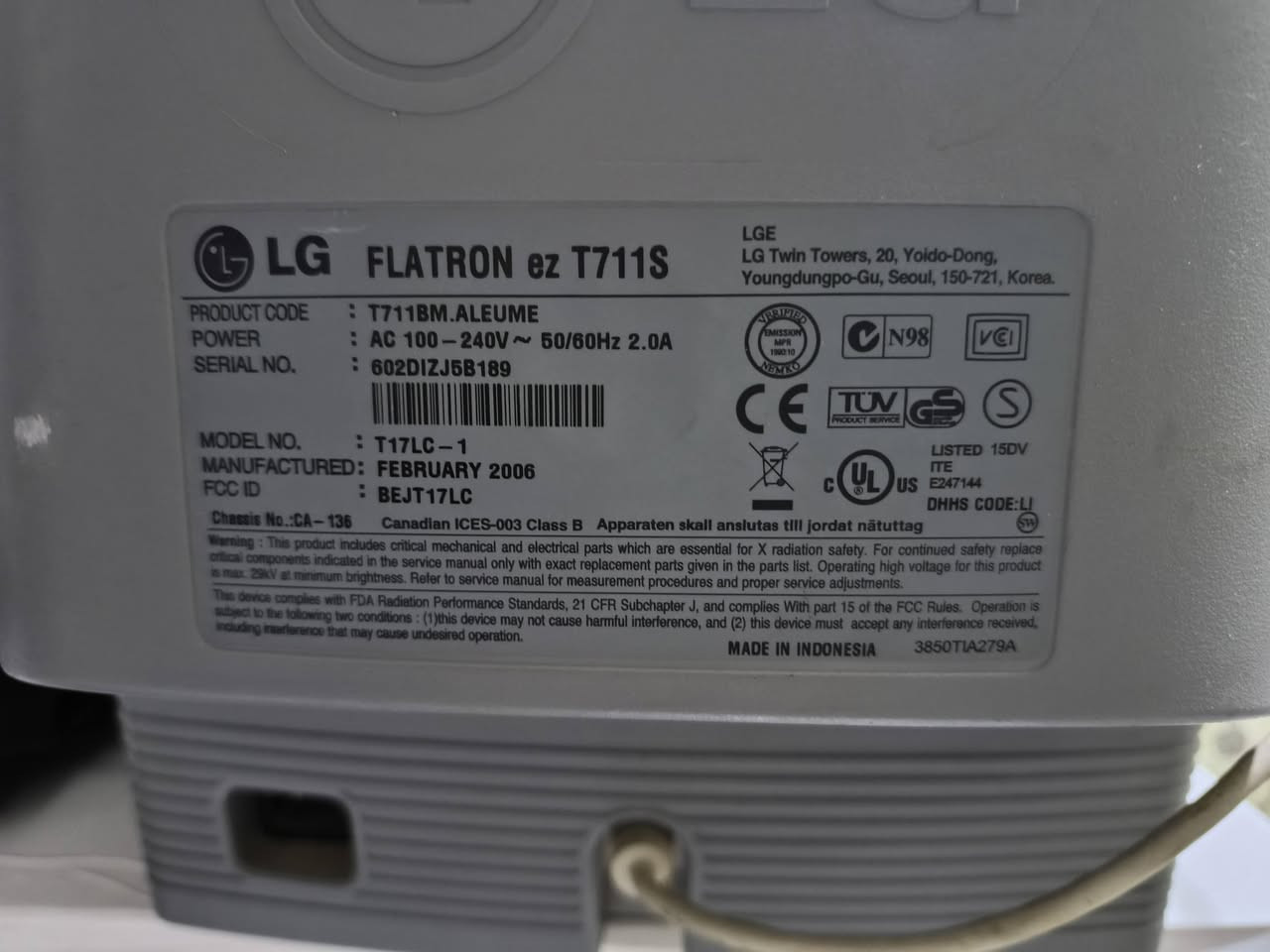 السلام عليكم
Old pc
تجميعة قديمة بنتيوم 4
تفيد لألعاب ريترو 
الشاشة 40 ألف نوع lg مواصفاتها موضحه بالصورة 
الكيس 30 ألف 
مراسلة ***********
متوفر توصيل لكل محافظات العراق

