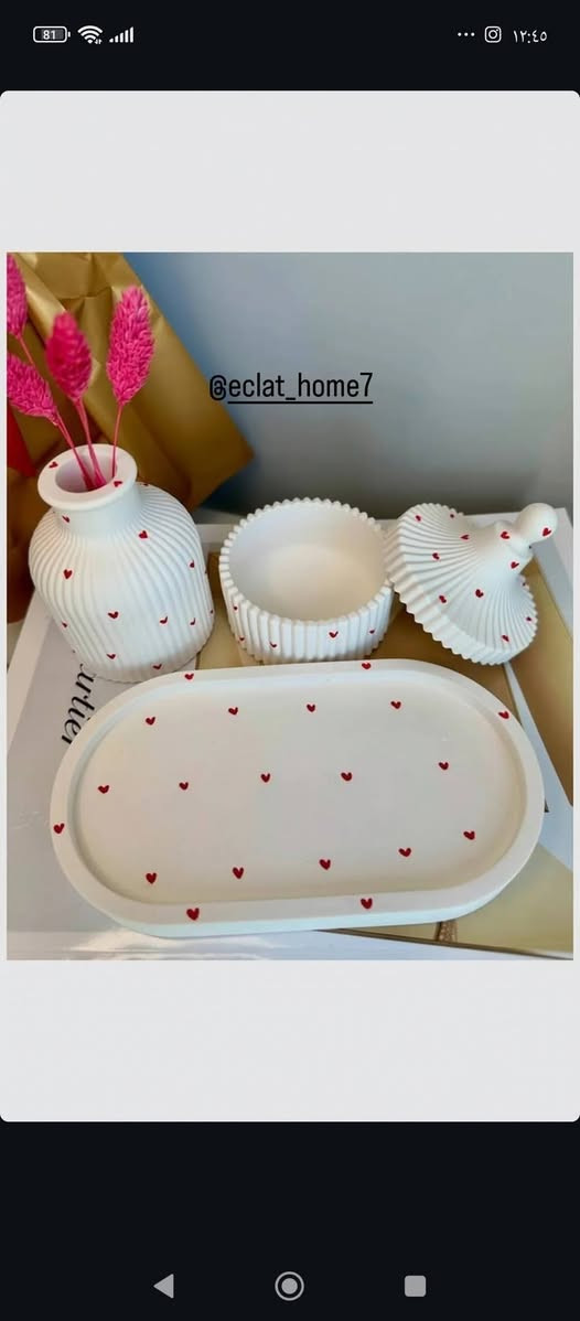 ✨ Éclat Home ✨
لمسات جبس ناعمة ومميزة للبيت والهدايا 🤍🕯️

نوفر قطع جبس بتصاميم متنوعة وحلوة، مناسبة للديكور والهدايا والتوزيعات 🌷

🤍 متوفر بيع جملة ومفرد
🤍 ومتوفر تجهيز وتوزيع لأهل المحلات والبيجات
🤍 تجهيز حسب الطلب وبحسب الكمية

📩 للطلب والاستفسار:
Instagram: @eclat_home7
WhatsApp: ***********

✨ تابعونا وشوفوا جديد شغلنا أول بأول 🤍

نص مكتوب في الصور:
- @eclat_home7