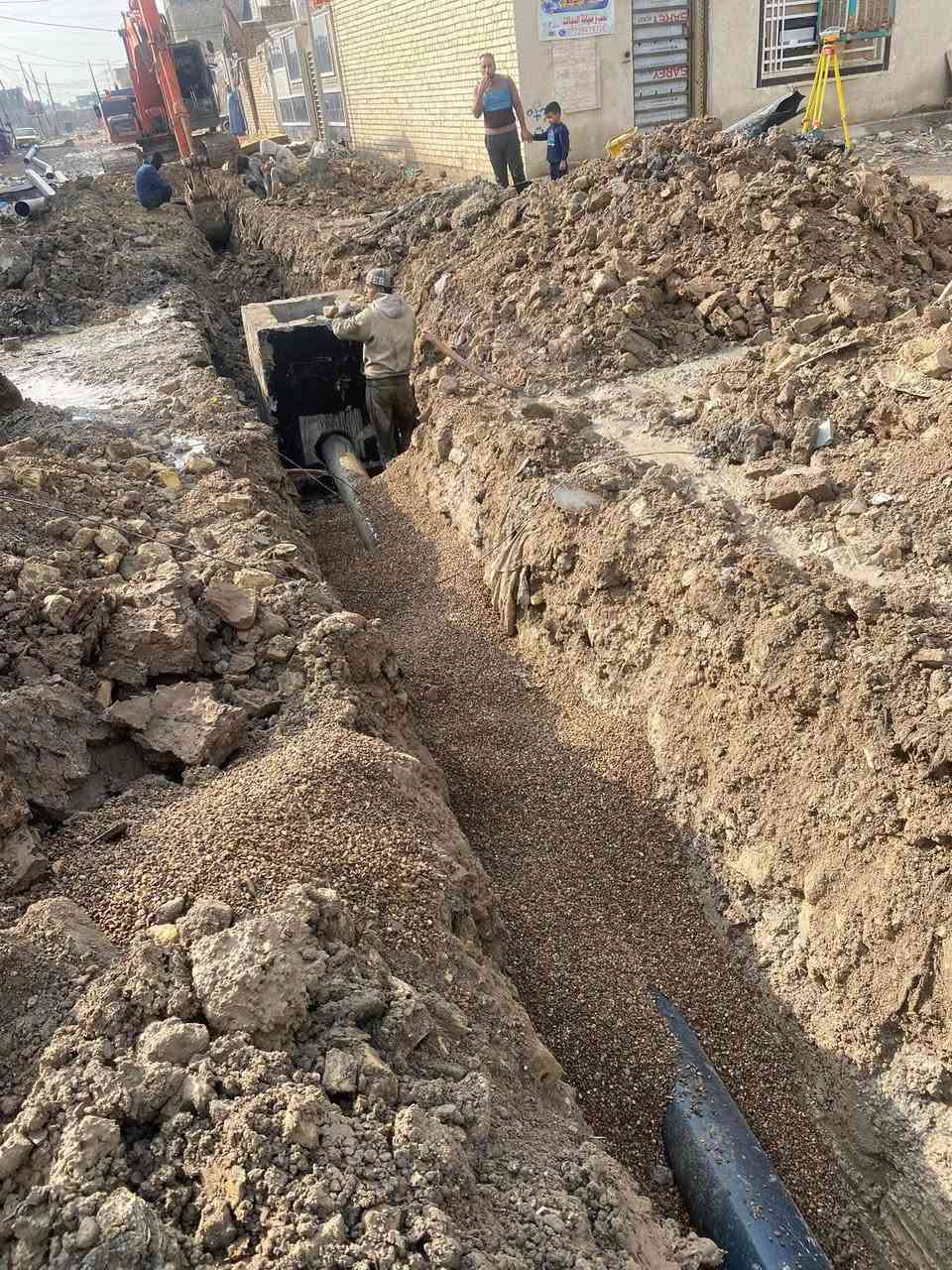 تأسيس مجاري • مجاري عامة • خدمة ميدانية