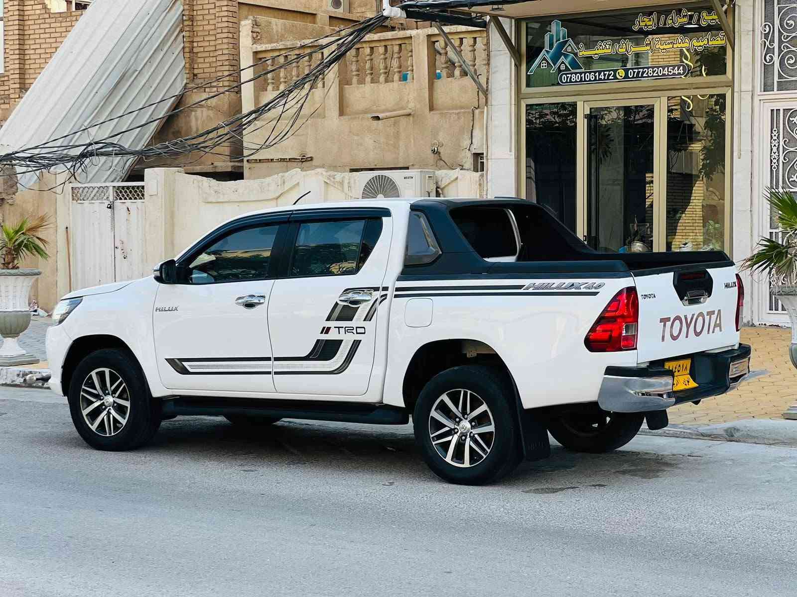 للبيع فقط
تيوتا هايلوكس مديل 2017  كفاله عامه من الضربه والصبغ والتبديل السعر 177وبيهه مجال للستفسار اتصل***********رقم اربيل تحويل وكاله مضمون مواصفات مكينه وكير مكفولات مكينه كاز كير عادي تحكم ستيرن شاشه دشبول كامره خلفيه مثبت سرعه مانع نزلاق حساسات مري كهربائي تبريد ثلج تخم تاير حداديه جديده سياره جديده وجاهزه واي نقص مابيهه المكان كربلاء
