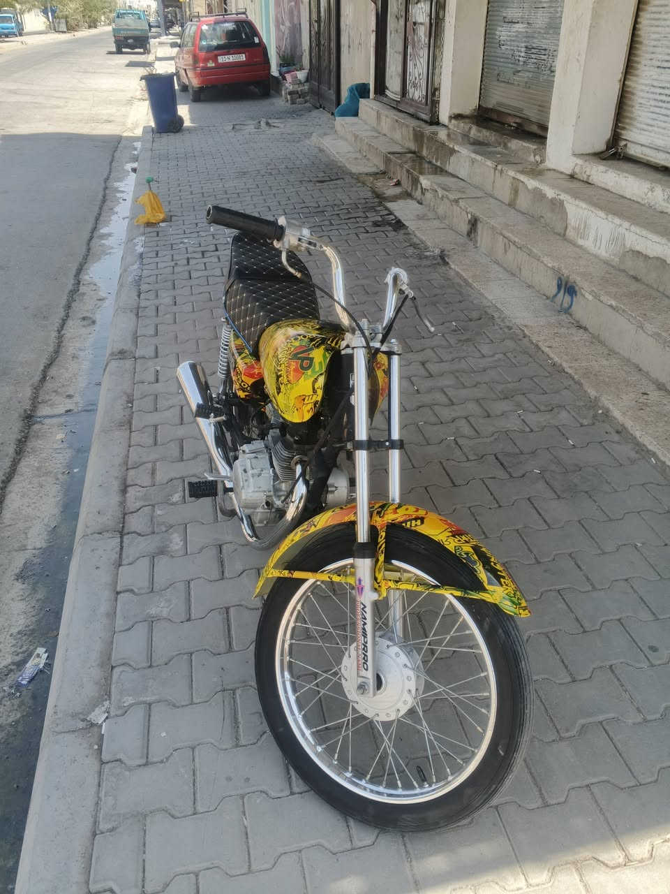 السلام عليكم دراجه للبيع مكفوله من كلشي بس شغل واطلع وياله جدد تانكي چامرلقات جدد كشن جديد كامله السعر 325 وبي مجال ‏‪***********‬‏ مو شراي لا تكسر خلال غيرك الله يحاسبك
