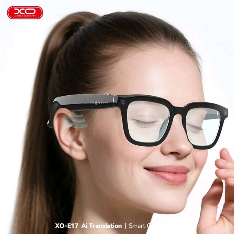النظارات الذكية المدعومة بالذكاء الاصطناعي (XO-E17 AI Smart Glasses) من إنتاج شركة XO. تجمع هذه النظارة بين التقاط الوسائط، المساعد الصوتي الرقمي، وتجربة الاستماع المفتوحة.

 المواصفات التقنية الرئيسية

 الكاميرا والتصوير: تأتي النظارة مزودة بمستشعر كاميرا بدقة 8 ميجابكسل (بمستشعر IMX219 4P) لالتقاط الصور الثابتة وتسجيل الفيديوهات بشكل مباشر.
الذاكرة الداخلية: مساحة تخزين مدمجة بحجم 2 جيجابايت لحفظ لقطاتك قبل نقلها للتطبيق.
 الاتصال اللاسلكي: تدعم تقنية Bluetooth 5.3 لضمان استقرار الاتصال وسرعته مع الهواتف الذكية.
 الوزن والمواد: إطار خفيف الوزن للغاية يبلغ 42 غراماً فقط، مصنوع من مواد TR90 وPC المريحة للاستخدام الطويل.
البطارية والشحن: توفر النظارة 6 ساعات من التشغيل المستمر مع ميزة الشحن السريع المغناطيسي خلال ساعة واحدة.
 مقاومة الماء: معيار IP64 لحمايتها من الرذاذ والتعرق أثناء ممارسة الرياضة. 

الوظائف والميزات الذكية

الترجمة الفورية: تدعم النظارة عبر تطبيقها المخصص ترجمة فورية لأكثر من 50 لغة، حيث تحوّل النصوص المترجمة إلى صوت يُسمع مباشرة في النظارة.
مساعد الذكاء الاصطناعي AI: مدمجة مع مساعد صوتي ذكي لتنفيذ الأوامر دون الحاجة للمس الهاتف.
 صوتيات Open-Ear: مكبرات صوت مدمجة في أذرع النظارة تتيح الاستماع للموسيقى والمكالمات بوضوح مع إبقاء الأذن مكشوفة لوعي أفضل بالمحيط.
حماية العين: تأتي بعدسات تحمي من الأشعة فوق البنفسجية (UV400) والضوء الأزرق، كما يمكن استبدالها بعدسات طبية حسب الحاجة.

ضمان لمدة 18 شهر من وميض الذهب
السعر /90الف
للطلب او استفسار عبر خاص او انستا Turab_Store او رقم ‎***********
توجد خدمة توصيل لجميع المحافظات 5,000