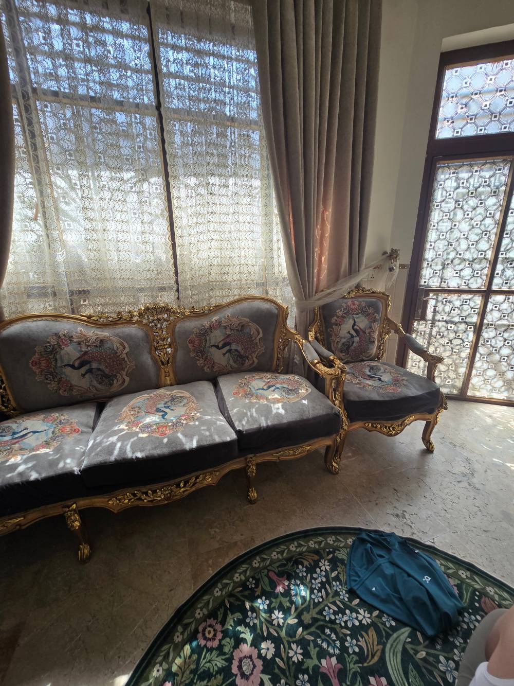 دمياطي • ١٠ مقاعد • طاولة مرمر