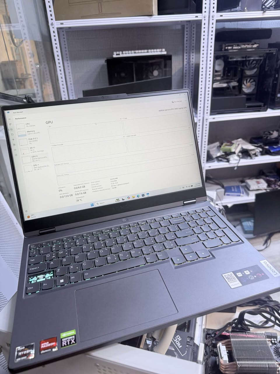ptom lenovo legion  1 050 000
R7 6800h
Ram 16 ddr5 4800
1t ssd nvm 
Rtx 3060 
165 hz
patry 92
*********** أربيل, العراق
