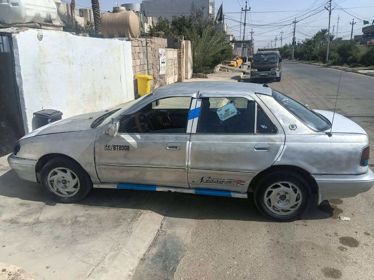 *********** هونداي النترا موديل 1994 محرك مفتوح كير عادي سنويه ال2027 شرط التحويل سعرها 15$ بيها مجال مكاني ديالى قضاء المقداديه
