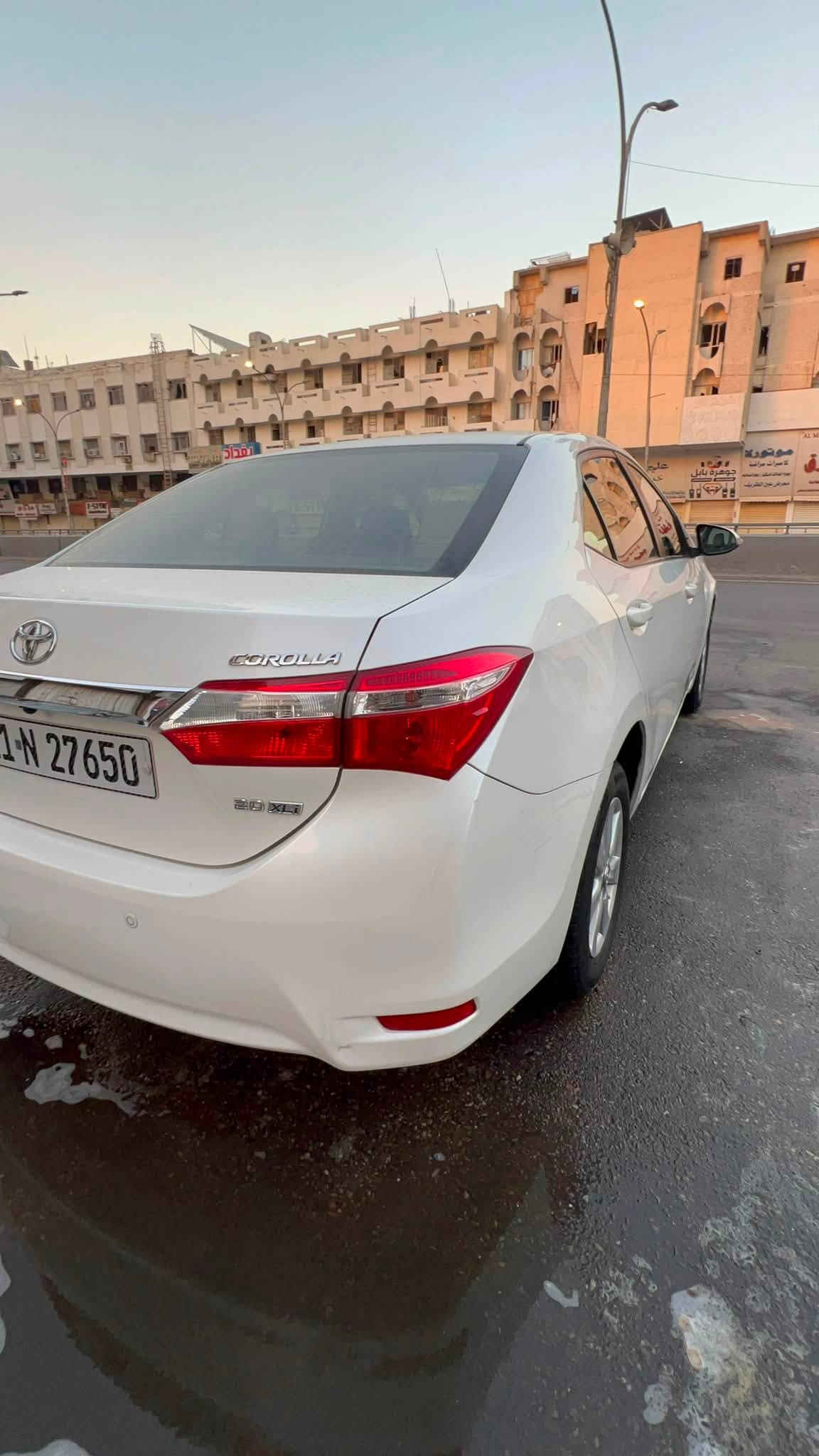 تحية طيبة ً
كورلا 2015 الشركة العامة بلاديةً
رقم بغداد انكليزي ً
محرك 2000.
ماشية 161.
تبريد ثلج ❄️
تخم تايرات جديد.
صدرحدادة امامي خلفي جديد 
شاشة كامرة خلفية تحكمات ستيرن.
سيارة بيها بارد بل جاملغ لايسر فقط 
السعر 148 وبيها مجال قليل 
لعنوان بغداد /شارع فلسطين 
للاستفسار /***********
ربي يرزق الجميع

