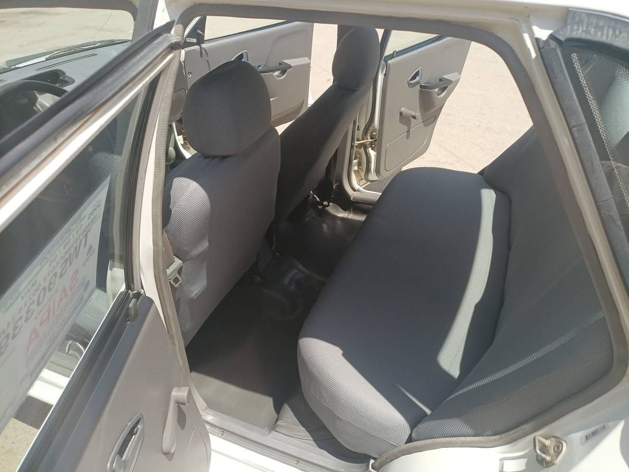 السلام عليكم
سايبا للبيع موديل ٢٠٠١٢ رقم بغداد سنوية ساقطة صارلها كم شهر كير مكينه خير من الله مابيها اي قطعة  تبديل  فقط فطر بالشاصي بسيط وطخة بالباب الخلفي تخم تاير جديد تبريد شغال منظومه كلها جديدة مبدلها مكاني بغداد بسماية السعر ٤٥ وبي مجال هاتف ***********

