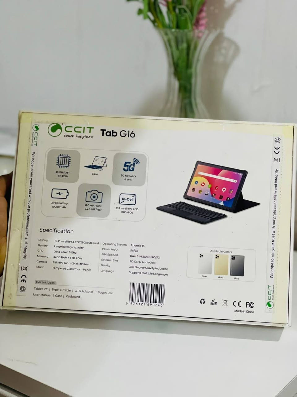 ايباد TAB G16
مناسب للتصفح والدراسة 
ذاكرة 16 جيجا 
مستخدم قليل

ملحقات كاملة
كيبورد
كفر
كيبل شحن
لزكة حماية للشاشة

السعر : 135 الف

المكان : كربلاء 

للتواصل :***********
