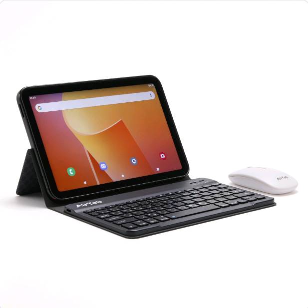 وصف المنتج
تابلت AirTab S26 PRO مناسب للدراسة، الشغل، التصفح، الاجتماعات ومشاهدة الفيديوهات. يجي بشاشة كبيرة 10.1 إنش FHD Incell، رام 24GB ومساحة تخزين 1TB حتى تستخدم التطبيقات وتحفظ ملفاتك براحة. الجهاز يشتغل بنظام Android 15 ومعاه كيبورد عربي، ماوس لاسلكي، سماعة بلوتوث، شاحن وقلم، يعني تاخذه كامل وجاهز للاستخدام اليومي.
المواصفات الأساسية
الماركة: AirTab
 الموديل: AirTab S26 PRO
 نوع المنتج: تابلت 5G مع كيبورد وماوس
 حجم الشاشة: 10.1 إنش
 نوع الشاشة: FHD Incell
 نظام التشغيل: Android 15
 المعالج: MediaTek
 الذاكرة العشوائية: 24GB RAM
 المساحة الداخلية: 1TB Storage
 الكاميرا الخلفية: 30MP
 الكاميرا الأمامية: 13MP
 البطارية: 10000mAh
 الشبكة والاتصال: يدعم 5G
 الكيبورد: كيبورد عربي
 الألوان المتاحة: رمادي، أبيض، أزرق فاتح، برتقالي
 بلد الصنع: الصين
محتويات العبوة
تابلت AirTab S26 PRO
 كيبورد عربي
 ماوس لاسلكي
 سماعة بلوتوث
 قلم لمس
 شاحن
 كابل شحن
 دليل استخدام
 علبة المنتج
المميزات باللهجة العراقية
شاشة كبيرة 10.1 إنش
 تعطيك مشاهدة أوضح وتجربة أريح بالدراسة، الشغل والفيديوهات.
رام 24GB ومساحة 1TB
 تشغل تطبيقاتك بسلاسة وتحفظ ملفاتك، صورك وفيديوهاتك بدون قلق من المساحة.
بطارية قوية 10000mAh
 تخليك تستخدم الجهاز وقت طويل خلال اليوم بدون شحن متكرر.
يجي كامل وياك
 كيبورد عربي، ماوس، سماعة بلوتوث، قلم وشاحن، يعني ما تحتاج تشتري ملحقات إضافية.
نظام Android 15
 سهل بالاستخدام ويدعم أغلب التطبيقات اللي تحتاجها يوميًا.
يدعم 5G
 تصفح أسرع، تحميل أسهل، واجتماعات أونلاين بثبات أفضل.
تفاصيل سريعة
الشاشة: 10.1 إنش FHD Incell
 الرام: 24GB
 التخزين: 1TB
 البطارية: 10000mAh
 النظام: Android 15
 الكاميرا: 13MP + 30MP
 الإضافات: كيبورد عربي + ماوس + سماعة بلوتوث + قلم
 الشبكة: 5G