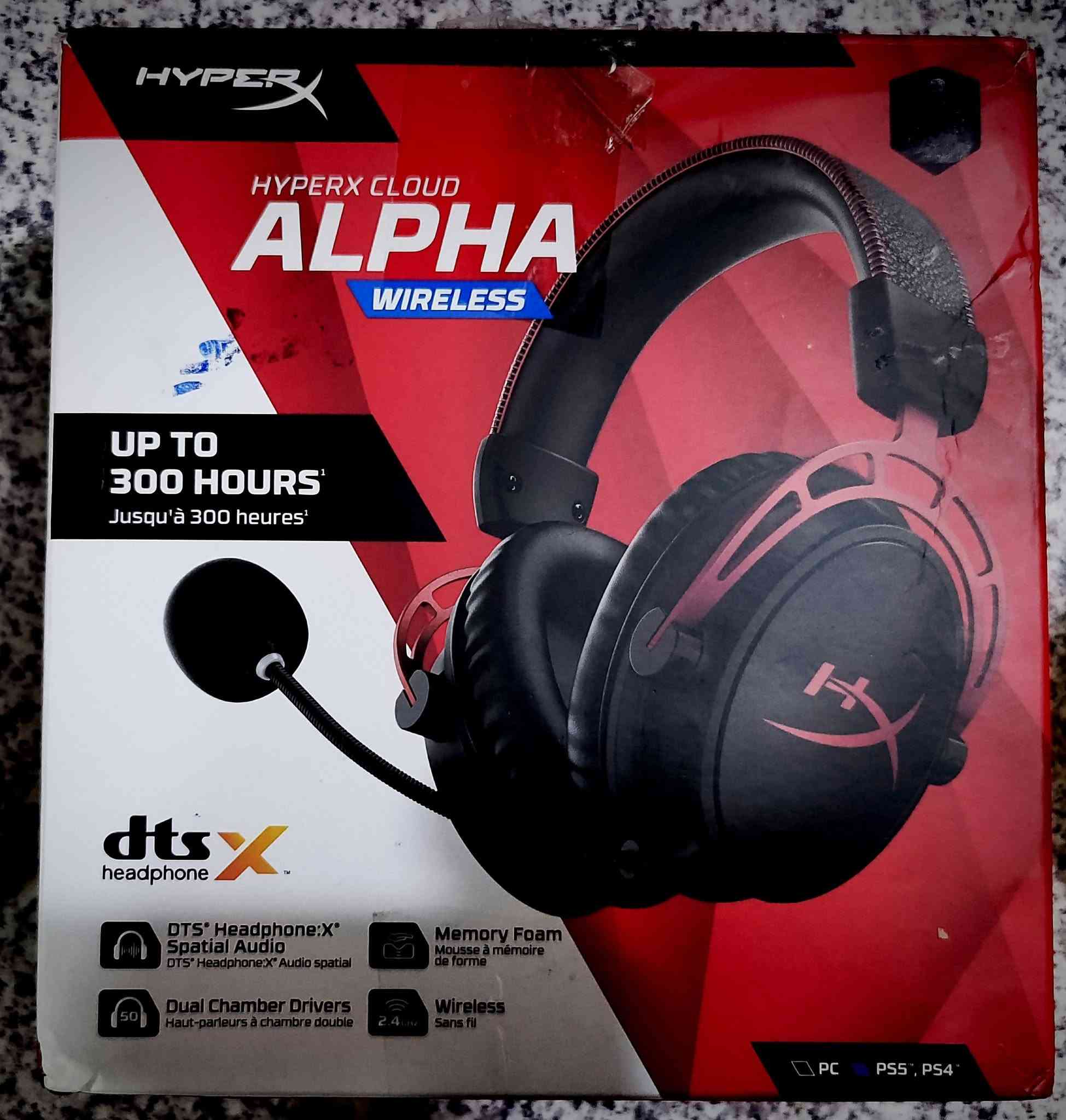 HyperX Cloud Alpha • لاسلكي • بطارية ٣٠٠ ساعة