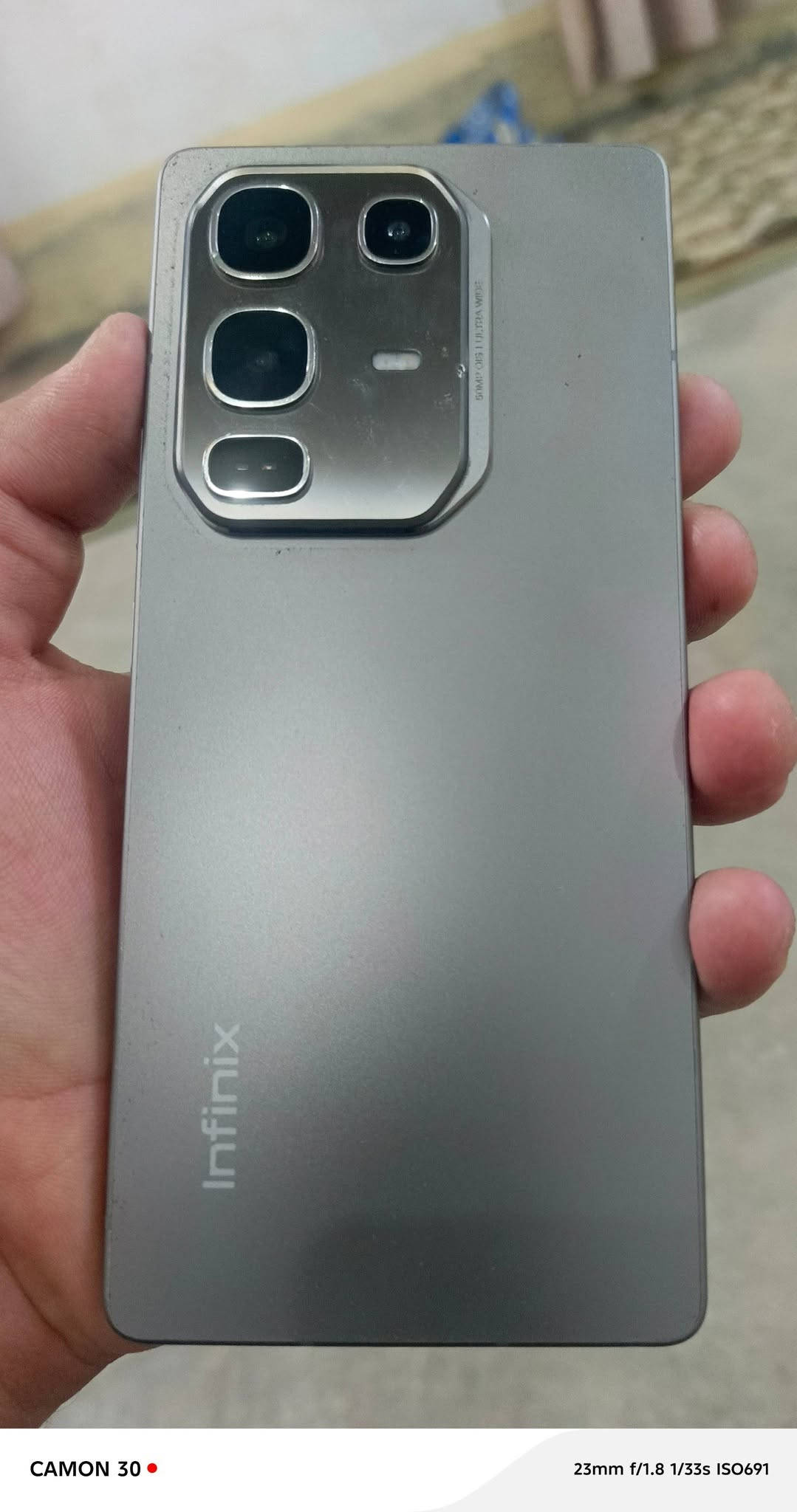 سلام عليكم يوجد Infinix NOTE 50 Pro لبيع سعر 270
@إشارة

نص مكتوب في الصور:
- XOS 16.2.0 التحقق من التحديثات Infinix NOTE Pro اسم الجهاز ٤٦,٨٢ غ.ب / ٢٥٦ غ.ب التخزين الطراز Infinix X6855 وحدة المعالجة المركزية Helio G100 Ultimate RAM ١٢,٠٠ غ.ب + ١٢,٠٠ غ.ب الكاميرا الخلفية 50M+8M الكاميرا الأمامية 32M
- CAMON 30 • 23mm f/1.8 1/33s ISO739
- CAMON 30 • 23mm f/1.8 1/33s ISO764
- CAMON 30 • 23mm f/1.8 1/33s ISO726
- CAMON 30 • 23mm f/1.8 1/33s ISO692
- CAMON 30  23mm f/1.8 1/33s ISO691