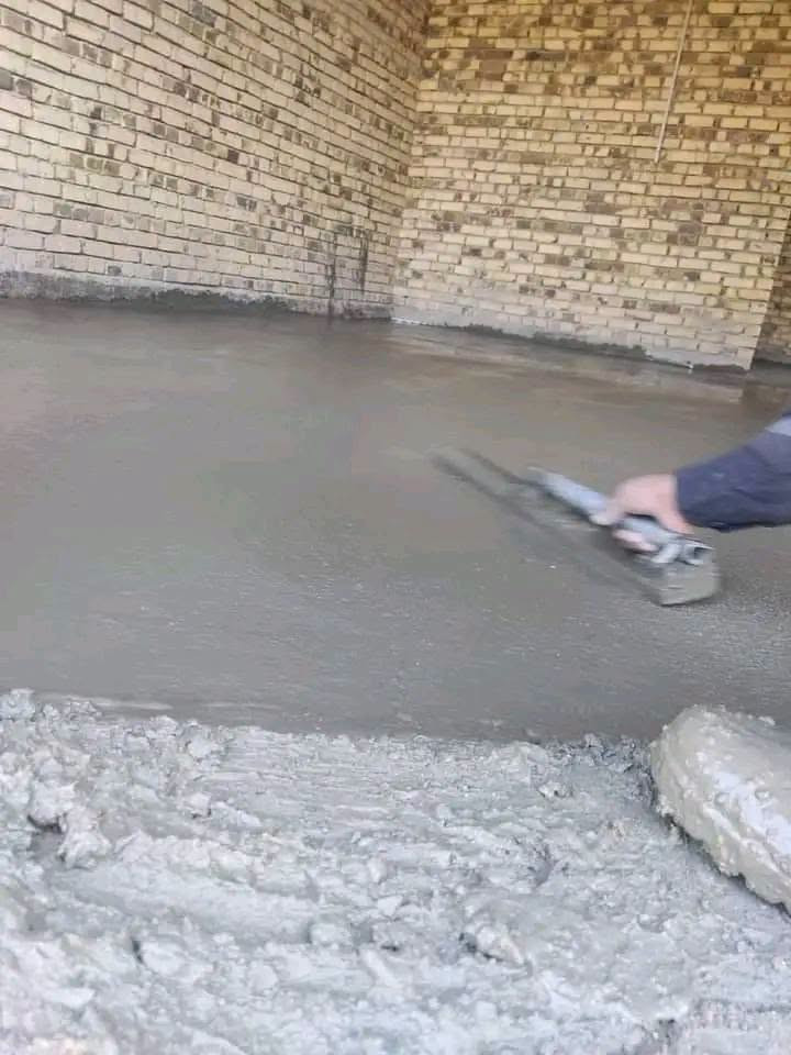 صب رباط • صب داخل البيت • تسليط سطح