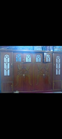 كنتور صاج سته بوب ملحق  عرضه تلاثه ونص  وارتفاعه  مترين وستين ممكن تكت...