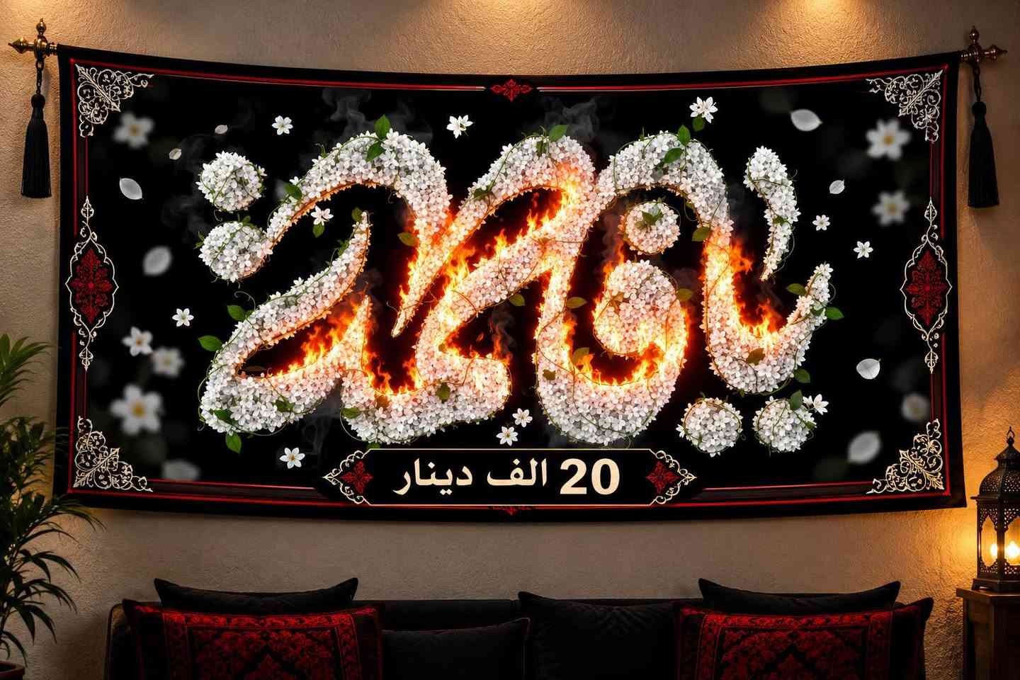 🖤 عرض الليالي الفاطمية 🖤
 الهدية فقط 20 ألف دينار
📏 القياس 3 × 1.4 متر
📞 للطلب: ***********
مركز شجرة الأراك للطباعة السبلميشن
