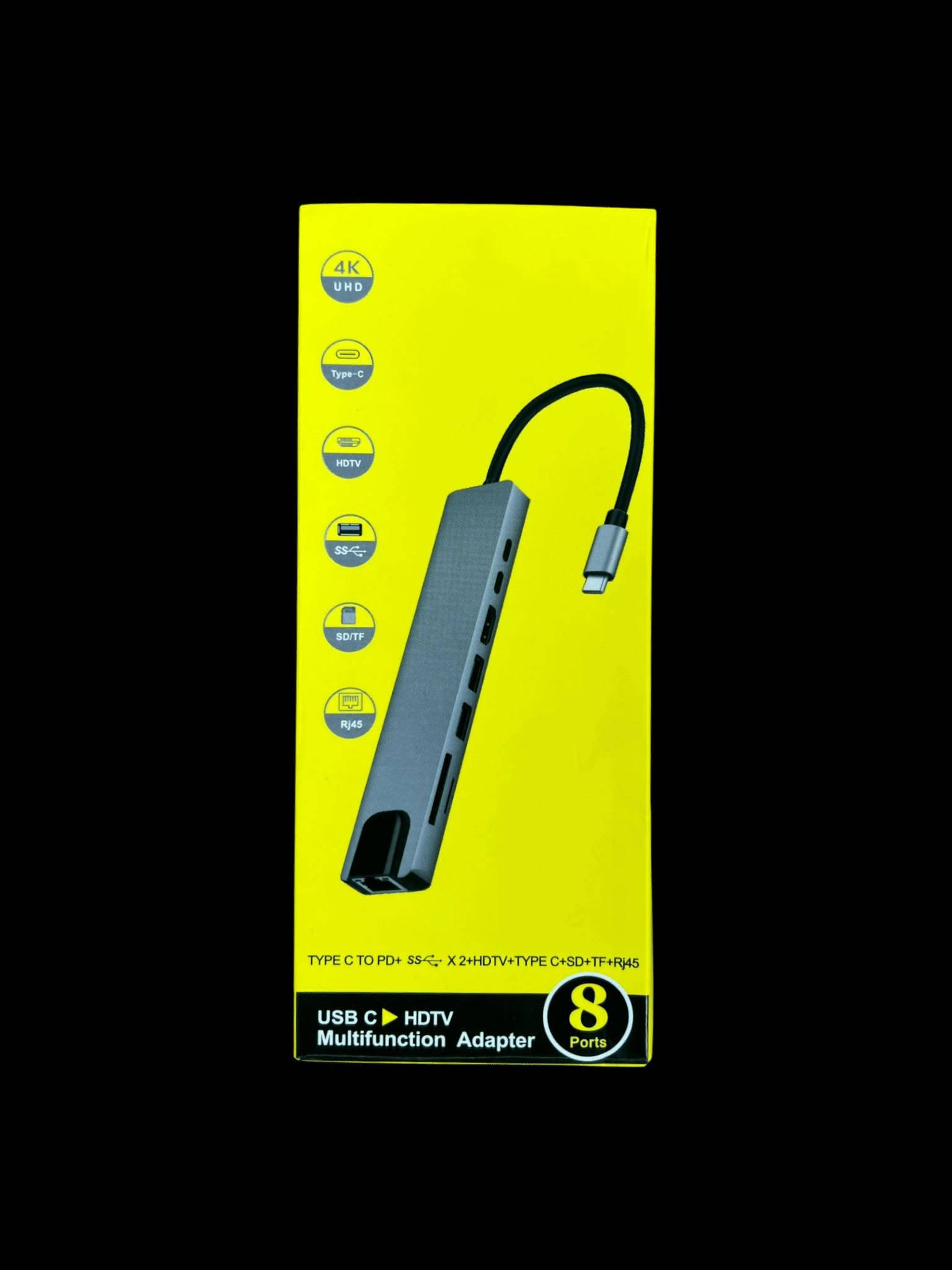 ادابتر USB-C • ٨ في ١ • شحن PD 87W