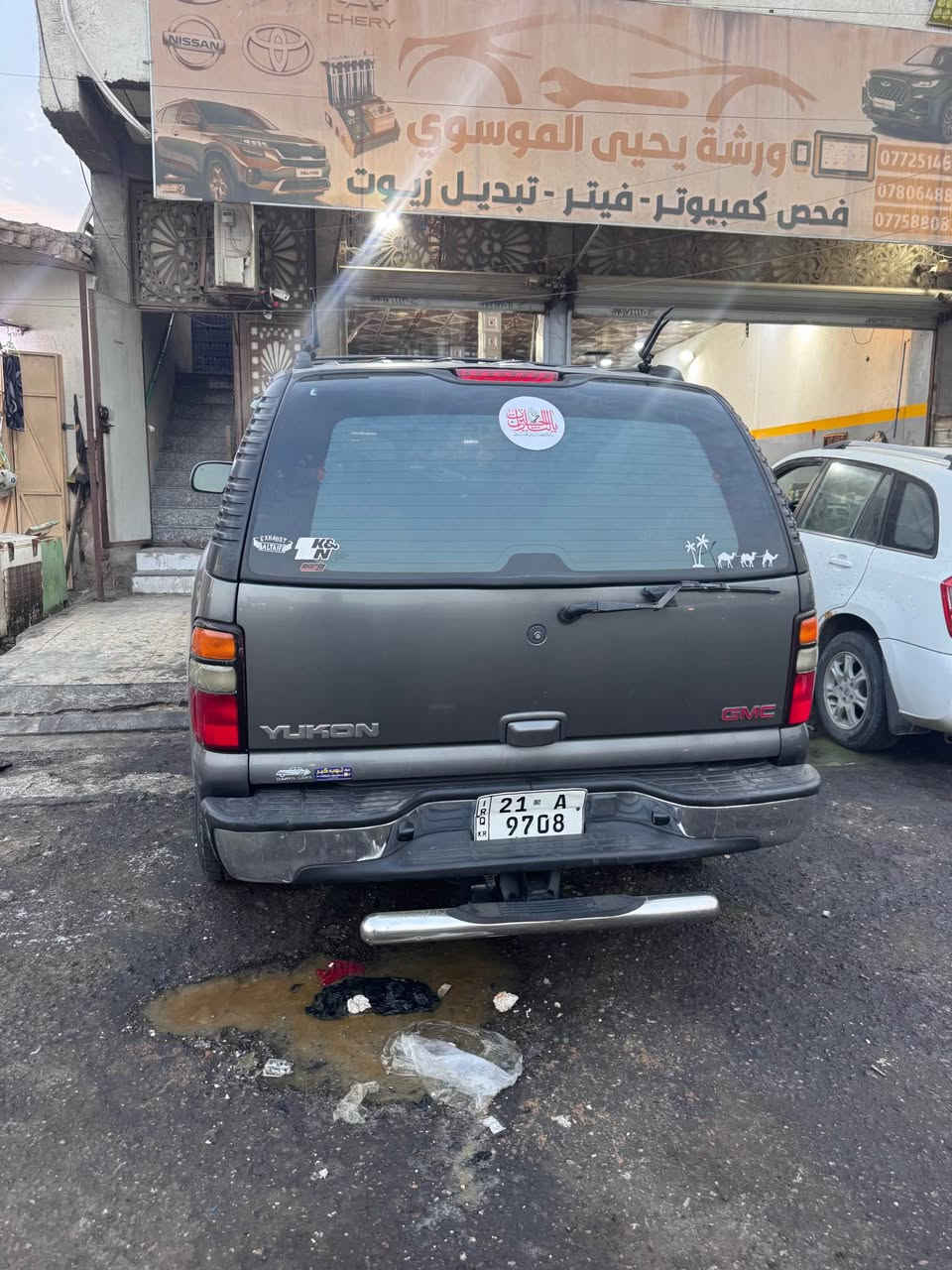 يوكن بترة ٢٠٠١رقم سليمانية سنوية جديدة بأسمي كفالة كصة ونقل جثة وضربة 
صبغ البنيد والباقي كفالة كير محرك حدادة كلة جديد تخم تاير  *********** البصرة, العراق
