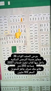 جرحى الحشد • ٢٥٠ متر • طابو ملك جاهز