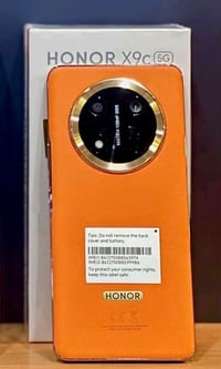 للبيع HONOR/X9C ذاكره 256 نضيف الجهاز  الون برتقالي  غراضه كامله مكاني...