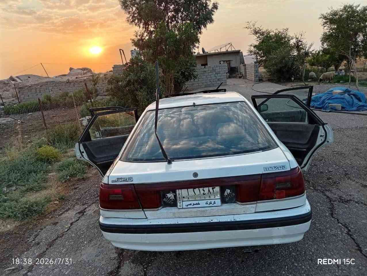 مازدة ٦٢٦ محرك سبورت نظيف كير نظيف تايرات نص عمر سنوية ٢٧ بسمي بطاقة بانزين داخله حلو السعر 30 ***********
