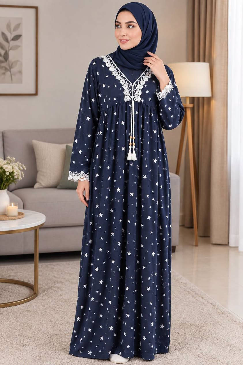 دشداشة نسائي • خامة قديفة • مقاسات L XL XXL