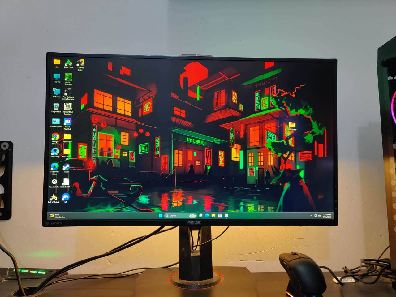 السلام عليكم 
تجميعة للبيع مع الشاشة والميز 
السعر115000
مليون ومية وخمسين

cpu: i7 9700k 
gpu: gainward 3060ti 
case: thermaltake (mid tower rgb)
mb: tuf z390 plus wifi
Ssd:1000 sata
ssd: 250 sata
ram: ddr4 16 gb 3200 mhz (corsair rgb)
مواصفات الشاشة 

ازوز 27
1ms
165hz
ابيع كامل مو قطع 
شراي اتصل***********
كراتين القطع كلهه موجودة

