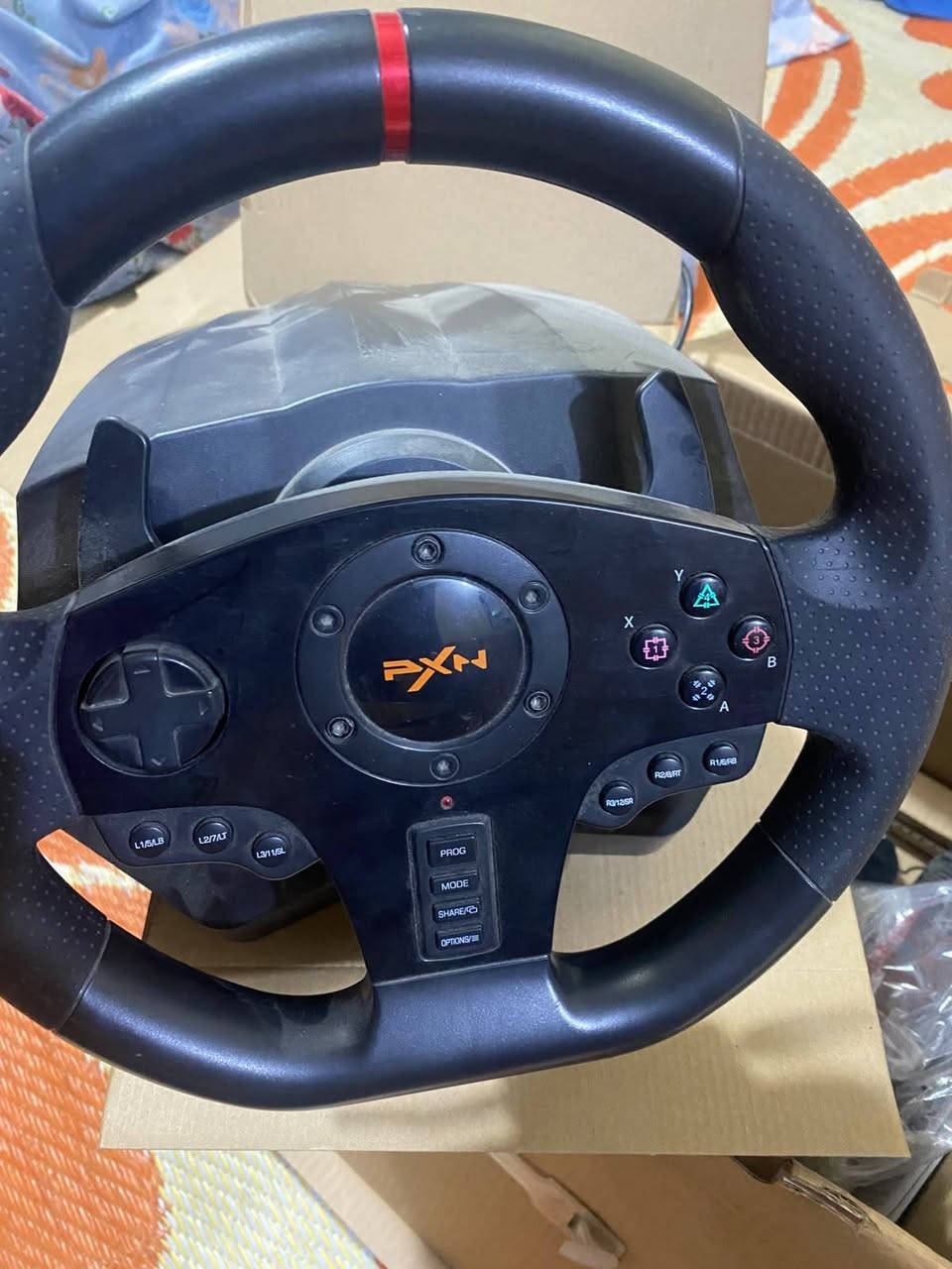 🎮 دركسون سباقات PXN V900 Gaming Wheel 🏎️🔥
🔹 الدركسون بحالة ممتازة ونظيف
🔹 ويا Pedals دواسات
🔹 مناسب لألعاب السيارات والسباقات 🎮🏁
🔹 يدعم PC / PS4 / PS3 / Xbox One / Xbox Series X|S / Nintendo Switch
🔹 مناسب لألعاب مثل Forza – Need for Speed – Assetto Corsa – Euro Truck Simulator 2 وغيرها
🔹 نظام فرتين ونص (2.5)
🔹 يحتوي على أزرار تحكم وبدلات تبديل
🔹 الكارتون موجود 📦
🔹 كلشي شغال تمام ✅
💰 السعر: 90,000 دينار قابل للتفاوض
📍 بغداد / حي العامل 
📩 للتواصل ***********
