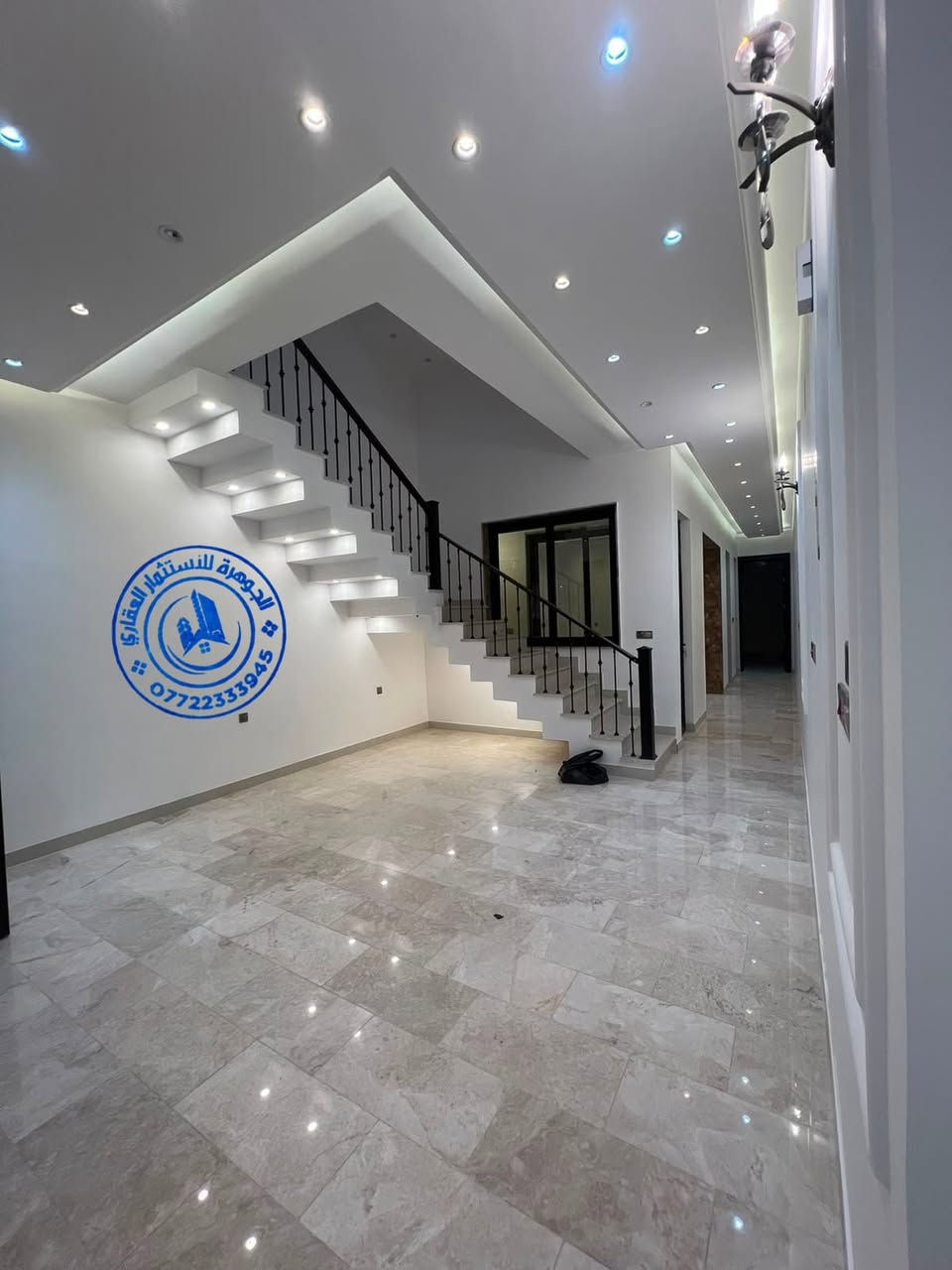 للبيع دار سكن زيرو حديث درجة اولى 🏦
المساحة 150م 📏 واجهة 5 * نزال 30
📍 زيونة محلة 710
يحتوي على 4 غرف نوم واستقبال وحولي ومطبخ وخدمات

لمزيد من الاستفسارات الاتصال على الرقم الآتي:
☎️ *********** / شركة الجوهرة 💎
او زيارة موقع الشركة الكائن في:
📍 زيونة - محلة 710 - شارع القاعة الملكية - مقابل جسر الأمانة

🔍الشركة مجازة رسمياً من غرفة تجارة بغداد - إستثمر بأمان 🔎
🫆 نعمل بالنظام الإلكتروني الجديد (منصة عقاري) 🫆
📝 نستقبل كافة طلباتكم وعروضكم وعلى مدار الساعة ⏱️
"اتصل بالجوهرة والي تريده تبشره"💎

نص مكتوب في الصور:
- الجوهرة للاستثمار العقاري ***********