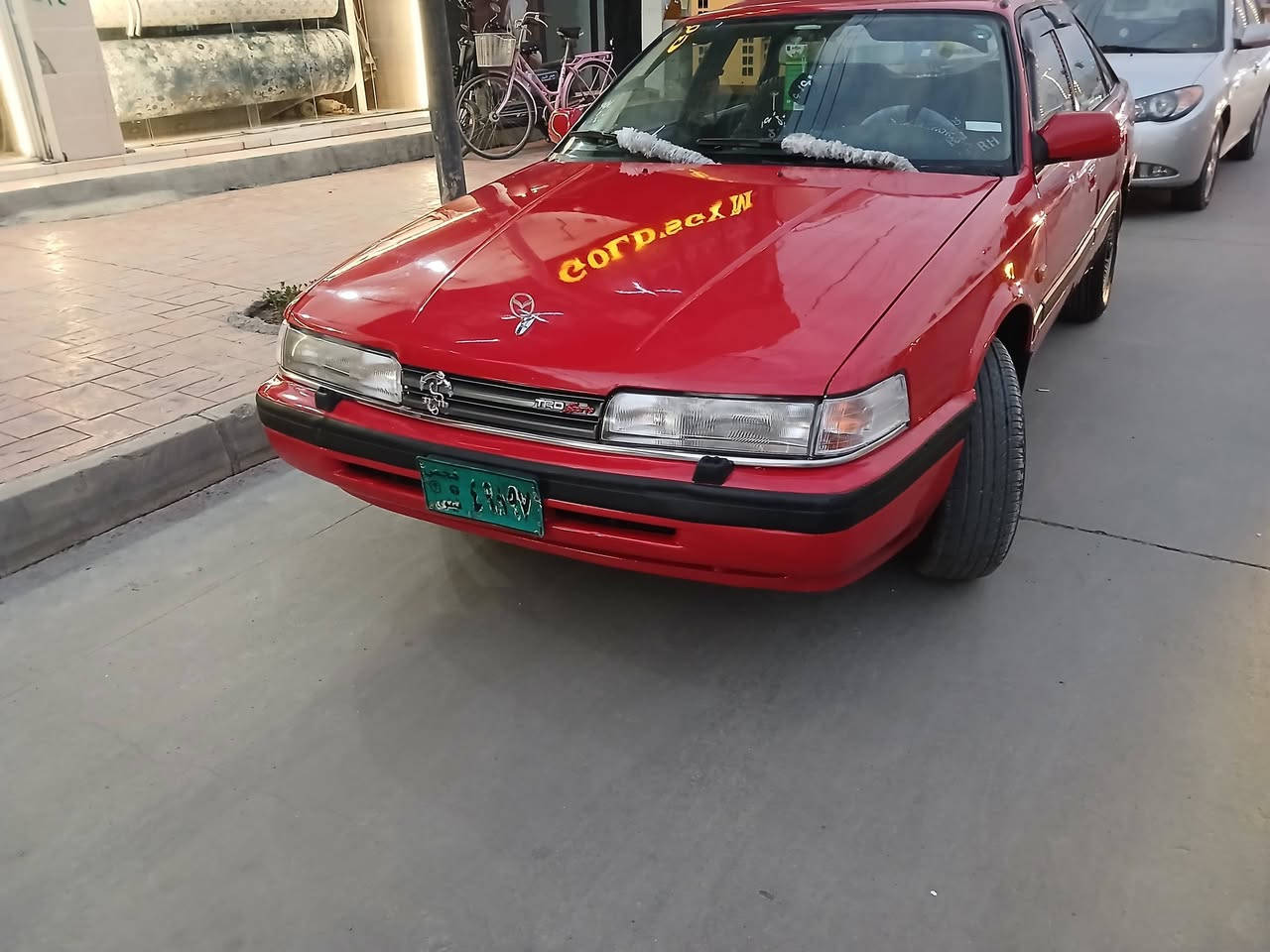 مازدا نمونەوجوان ئاڕم بلاستیک وتەعویل ئەسڵیی لەگەڵە  مۆدیل 91مەکینە 8تووبەخ بئ دەعموو بئ لیدراو بێ غایسوو رزییوی سەیارەکەزۆربەجوانیی ماوەتەوە سحری33گەلاو مەجال ژم ***********
