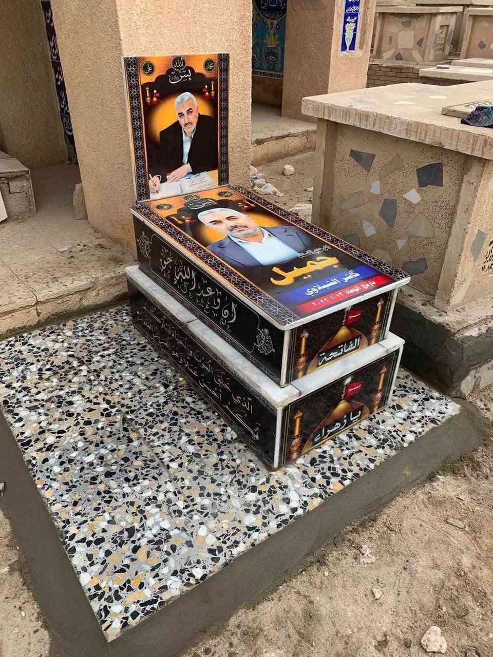 بناء وترميم قبور • مرمر تركي • النجف وادي السلام