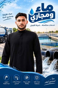 مياه نظيفة • صيانة مجاري • خدمات متكاملة