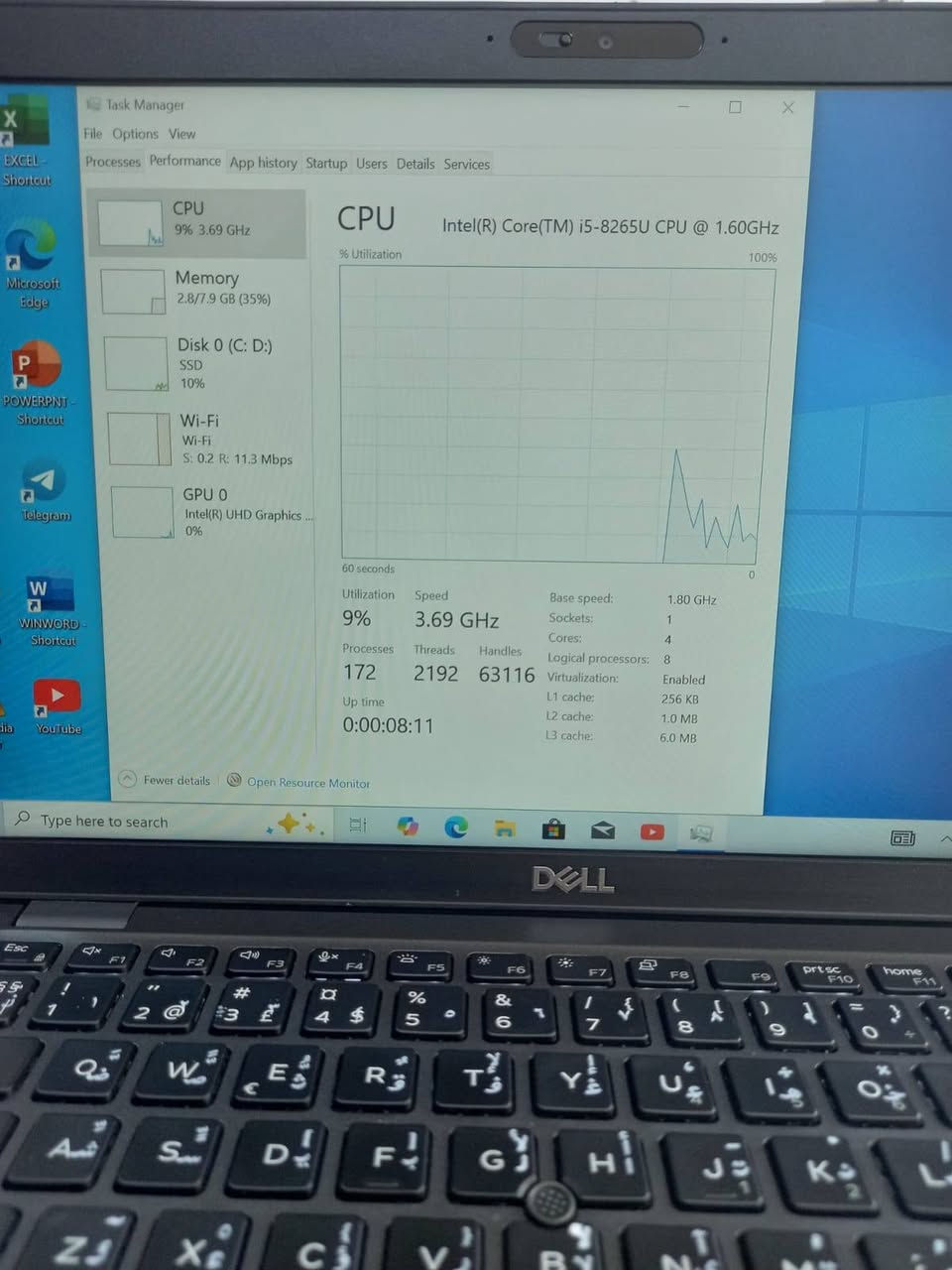 لابتوب دل dell 5400
الجيل الثامن 
المعالج كور اي 5 الجيل 8
الهارد    256    ssd  m.2
الرام 8.  ddr4 
كارت الشاشة  4  شير 
حجم الشاشة  14 
الشاحنة اصلية 
يحتوي على منفذ تايب سي للشحن او نقل البيانات
نظام التشغيل ويندوز 10 عربي انكليزي 
الملحقات شاحنة وجنطة 
السعر  235

***********
***********
يوجد توصيل

متوفر 
تتوفر مجموعة لابتوبات بأسعار مناسبة ومواصفات مختلفة
