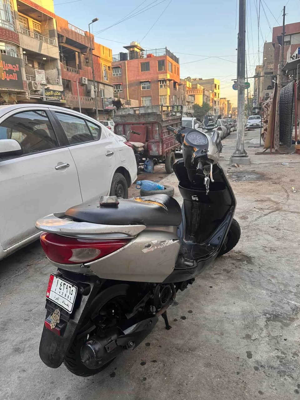 سلام عليكم دراجه إبريز كلش حلوه شلعه ومعدل فوال مكينه مكفواله الدراجه بيه اشويه نواقص
يحتاجله عداد وبريك لكدام وباتري تشتغل هندر 

بس للمانه المكينه كلش حلوه  السعر 450 وبيه مجال *********** اتصل ودلل
