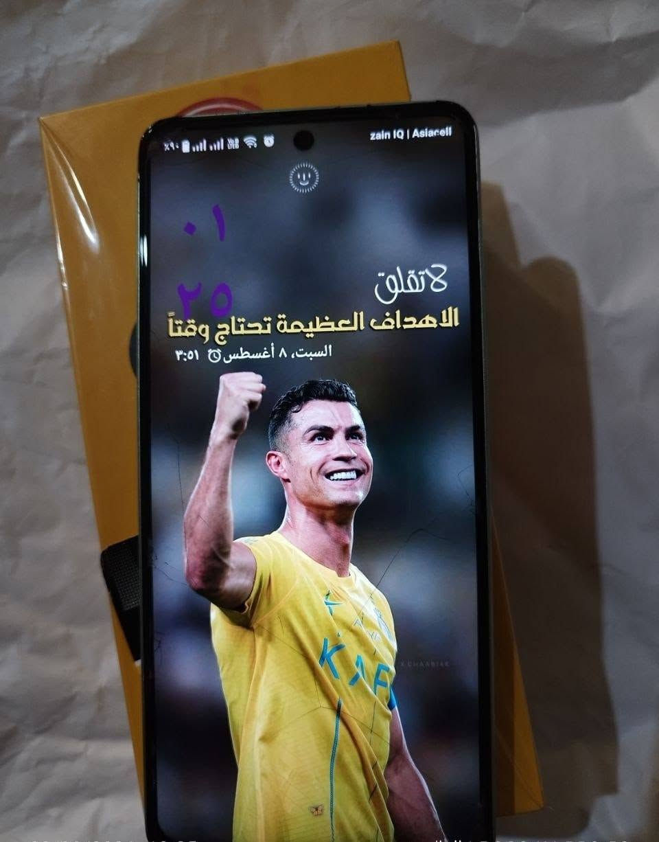 📱 للبيع: Realme C67

💾 الذاكرة 256

 الرام:  8GB مع 8GB اضافيه يعني 16

📸 الكاميرا الرئيسية: 108MP

💧 مقاومة للماء والغبار بمعيار IP54

🔋 بطارية قوية للاستخدام اليومي
بسعة 5000 

⚡ معالج كوالكوم سناب دراغون
 مخصص للالعاب والببجي 

📱 شاشه 120 هرتز

ضهر الجهاز كزاز مابيه اي كسر او شخط فقط صبغ مزيول من الداخل مثل ماموضح بالصور 

📦 العلبه موجودة 

💰 السعر  180 الف قفل 

العنوان كربلاء الامن الداخلي 
للاستفسار فقط واتساب 

***********
