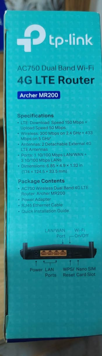 🔥 راوتر TP-Link Archer MR200 (شريحة 4G) - بحالة الجديد! 🔥
​
​دعم كارت السيم (4G LTE): يشتغل على جميع الشبكات (آسياسيل، زين، كورك).

​بث مزدوج Dual Band (AC750): ترددين (2.4GHz و 5GHz) لتغطية قوية وسرعة تصل إلى 750Mbps بدون تقطيع.

​
​التفاصيل:

​الحالة: مستعمل شهر (بحالة جيدة وبكامل ملحقاته وكارتونه).

​السعر: 75 ألف دينار.

​🚚 يتوفر توصيل لكافة المحافظات.
📞 للتواصل والطلب:
 ***********
