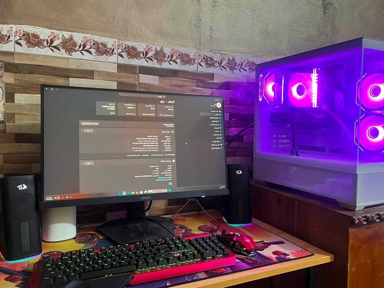 السلام عليكم
الحاسبة مستعملة قليل استعمال 

* CPU: Intel Core i5-14400F
* GPU: RX 9060 XT 16GB PowerColor
* RAM: 16GB DDR5 4000MHz RGB
* SSD: WD Green 1TB NVMe Gen4
* Motherboard: Gigabyte H610M
* PSU: DarkFlash 750W Bronze
* Cooler: SAMA KA400I White
* Case: SAMA SV-02 White

و الشاشة  24حجم  MEETION MSI G244f E2
والكيبورد والماوس 
و UPS 1500 
سيت أب كامل 
 
السعر مليونين ‏وبي مجال ‏

المكان بغداد ￼
***********
