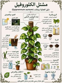 لبلاب مشطب • دليل عناية • توصيل الموصل