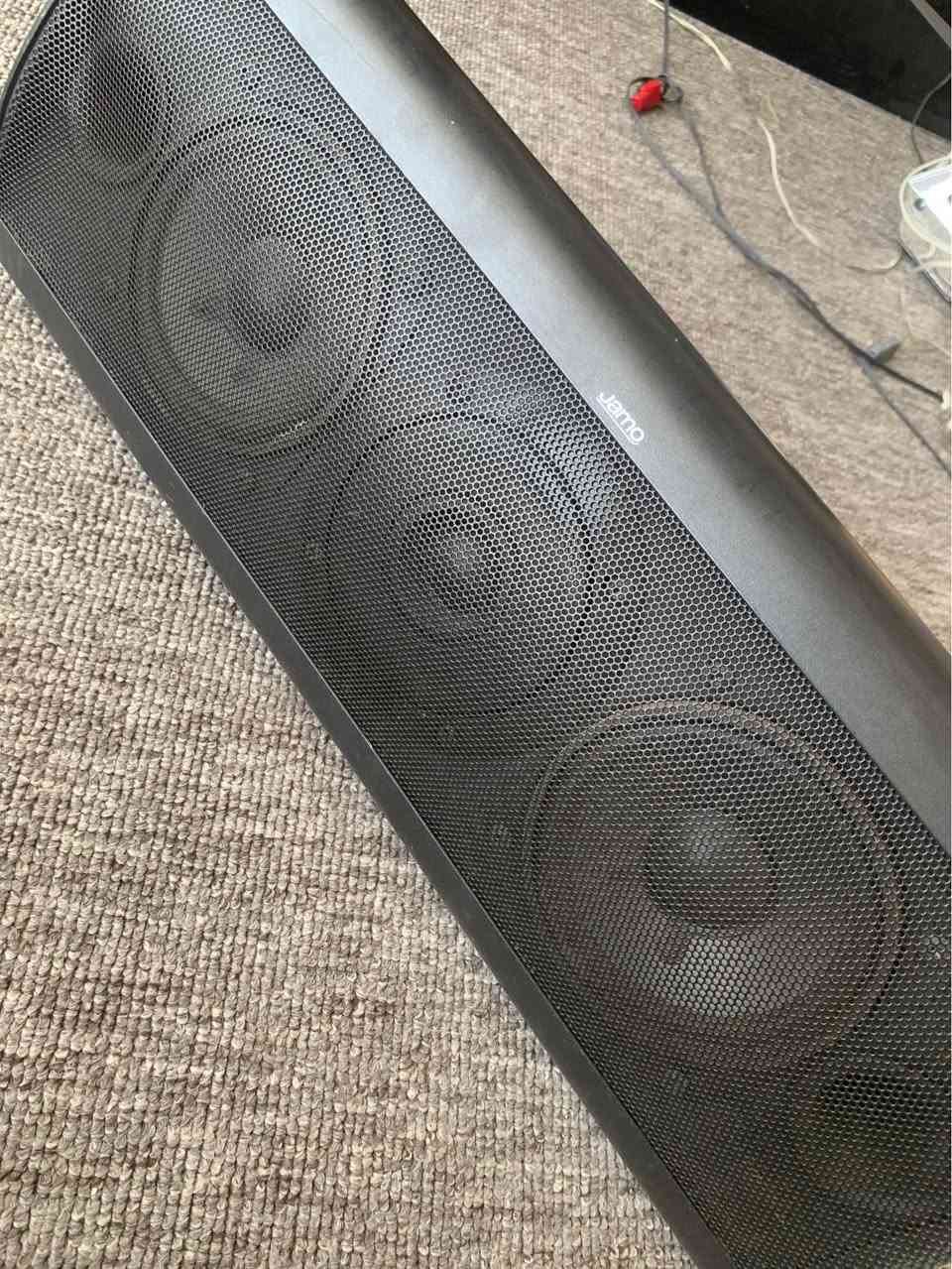 🔊 Jamo Center 100 - Original Danish Quality! 🔊
سپیکەری سەنتەری سینەمای ناوماڵ لە مارکەی بەناوبانگی Jamo!
دروستکراوی ئەسڵی دانیماڕک (Made in Denmark) – دەستەوانی ئۆرجیناڵی ئەوروپی.  
✨ تایبەتمەندییەکان:
 هێز: 70W Long Term / 100W Short Term  
 بەرگری (Impedance): 8 Ohm  
 کوالێتی دەنگ: تایبەت بە ڕوونکردنەوەی دەنگی ئاخاوتن و دیالۆگی فیلمەکان لە سیستەمی \bm{5.1} Dolby Surround  
 بارودۆخ: دەستی دووی ئۆرجیناڵ، بێ کێشە و زۆر پاک.
📍 شوێن: هەولێر
:
🔊 سماعة سنتر سينما منزلية Jamo Center 100 - صناعة دنماركية أصلية! 🔊
سماعة سنتر احترافية للأنظمة الصوتية والسينما المنزلية من الماركة العالمية Jamo.
وارد أوروبا الأصلي – صنع في الدنمارك (Made in Denmark).  
✨ المواصفات:
 القوة: 70W Long Term / 100W Short Term  
 المقاومة (Impedance): 8 Ohm  
 جودة الصوت: تمتاز بنقاء عالي جداً وتوضيح أصوات الحوارات في الأفلام لنظام 5.1 Dolby Surround  
 الحالة: مستعمل نظيف جداً بحالة ممتازة.
📍 الموقع: أربيل 

🔊 Jamo Center 100 Home Theater Center Speaker - Made in Denmark! 🔊
Premium audio center speaker from the renowned audio brand Jamo.
Original European import, high-end build quality.  
✨ Specifications:
 Power Handling: 70W Long Term / 100W Short Term  
 Impedance: 8 Ohm  
 Audio: Crystal-clear vocal output, perfect for 5.1 Dolby Surround Sound setups  
 Condition: Used, original European stock in great working condition.
📍 Location: Erbil أربيل, العراق
