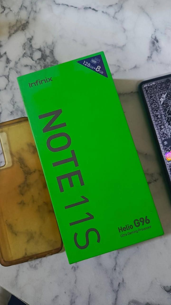 السلام عليكم 
مبايل (Infinix( NOTE11S
ذاكره 128GB+8GB
جهاز نضيف يدعم 40فريم بوبجي وسلاسه عاليه
مثل ما موضع بلمقطع الجهاز رايده ب80وبي مجال مكاني الزعفرانيه الوليد للأتصال ***********+خاص موجود
