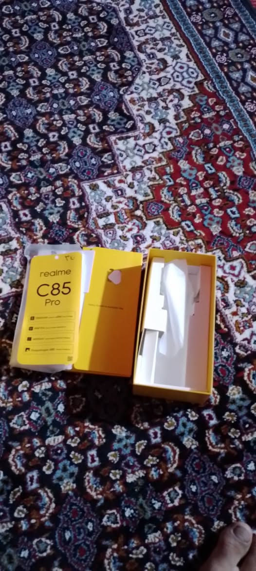 سلام عليكم جهاز للبيع ريلمي سي85 فقط شاشة محتركةمستخدم سبوع  ذاكرة 256جهاز جدي مكاني بغداد ***********
