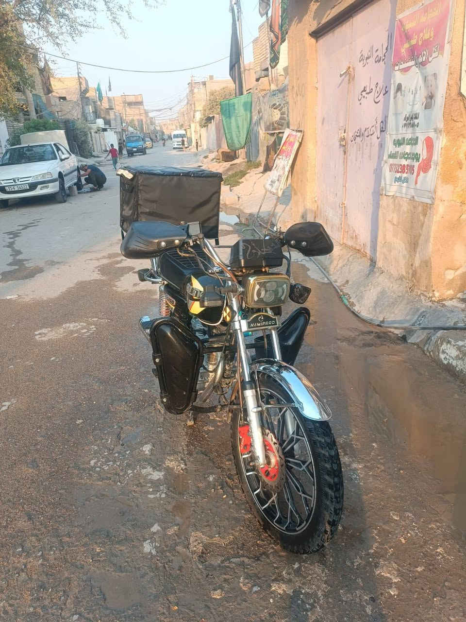 دراجه يراني سونك 5كير  2024 كامله مابيها اي نقص اويه صندوك دالفري السعار 650 الزعفرانية شارع الكهرباء الرقم ***********
