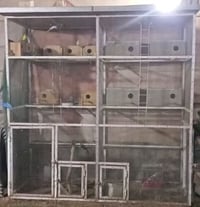 قفص طول 2العرض 2نزال 1سعر 150قفل نضيف  سيم ثقيل  السقف سندويج خاص مفتو...