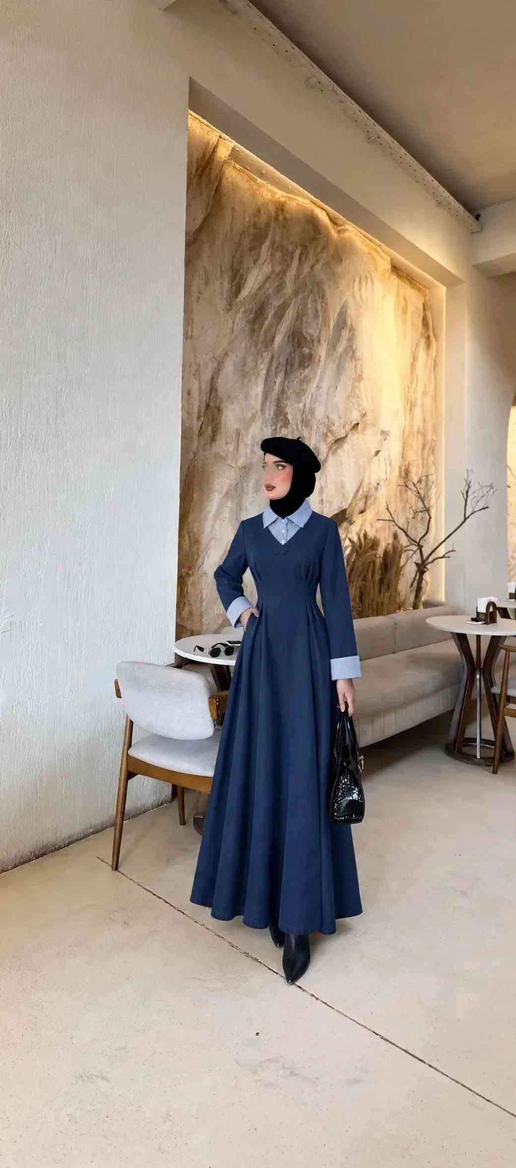 فستان جينز • كوالتي عالي • مقاسات ٣٨-٤٨