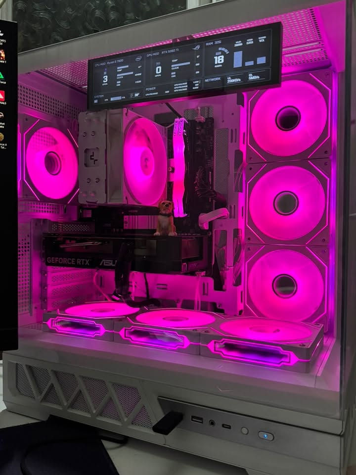 Pc  like new استعمال قليل بيع علمود اقساط الجامعه
R5 7600     Ag400 
32 ddr5  تيفورس 
Rtx 5060ti 16g 
MSI B650 bomber wifi6+ Bluetooth 
M.2 gen 4.   1000g 
Psu corser 650w ￼
كيس ٧ مراوح    للبيع ب ١٧٥٠ قفل. تجميعه قبل ٣ اشهر مجمعها 
(الشاشه الصغيره مو وياها ) مو للبيع يعني 
بغداد البياع  توصيل داخل  الكرخ فقط 
*********** واتساب لو اتصال
